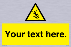 Custom Slippery Stairs Sign